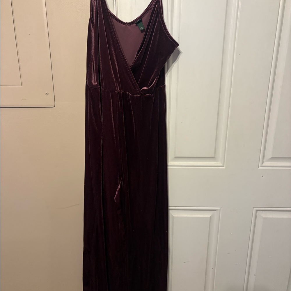 Purple Velvet Pant suit